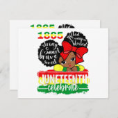 ブラックガールジュネグ1865年祝独立D シーズンカード (正面/裏面)