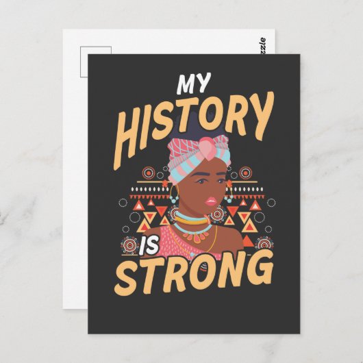 ブラックガールズアフリカンガールアフロアメリカン ポストカード (正面/裏面)
