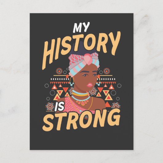 ブラックガールズアフリカンガールアフロアメリカン ポストカード (正面)