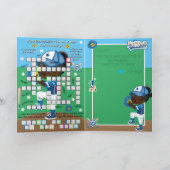 ブラックガールズソフトボール秘密メッセージハッピーバースデー カード (内部)