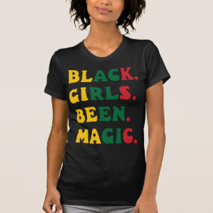 ブラックガールズベズアフリカン魔法クイーン Tシャツ