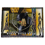 ブラックガールズロック ラージペーパーバッグ (正面)