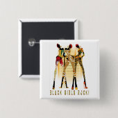 ブラックガールズロック！ 缶バッジ (正面&裏面)