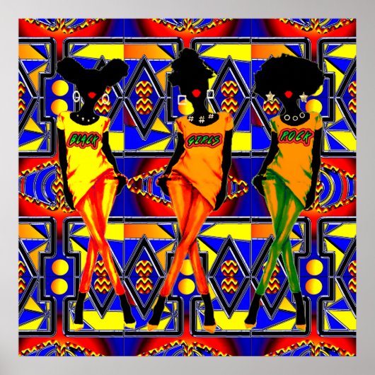 ブラックガールズ魔法ポスター ポスター (正面)