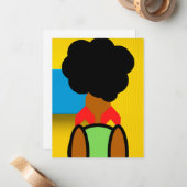 ブラックガールノートカード ノートカード (正面/裏面インサイチュ)