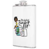 ブラックガールバケットリストフラスコ フラスク (左)
