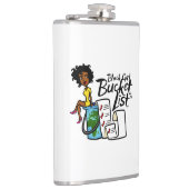 ブラックガールバケットリストフラスコ フラスク (右)