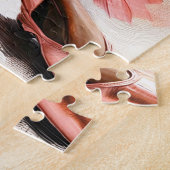 ブラックガールバレエダンサー（ピンク） ジグソーパズル (側面)