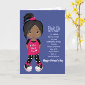 ブラックガールファーザーズデイクーポンカード カード (黄色い花)