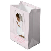 ブラックガールファーストコミュニオン抱き枕 ミディアムペーパーバッグ (正面アングル)