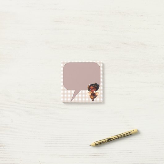 ブラックガールフェアリー投稿Itメモ ポストイット (デスク上)