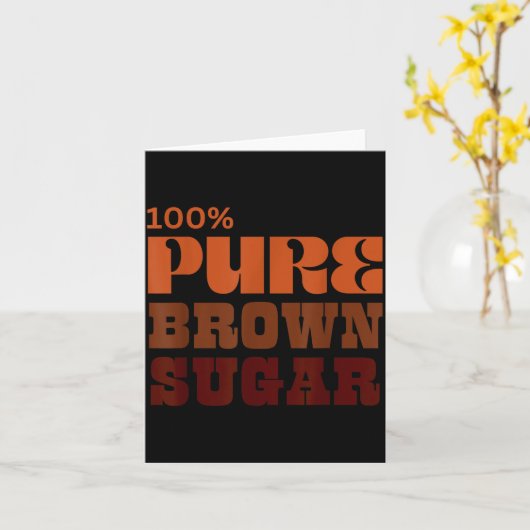 ブラックガールマジック クイーン メラニン ヒストリー ジュンティーン カード (黄色い花)