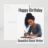 ブラックガールマジック 誕生日 シスタ メラニン ウーマン ポストカード (正面/裏面)