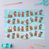 ブラックガールライディングクリスマスレイン 薄葉紙 (クラフト)