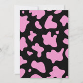 ブラックガールラウンドファーストロデオ1パーティー誕生日 招待状 (裏面)