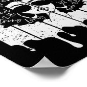 ブラックガール神は私はブラックメラニン歴史モンであると言う ポスター (角)