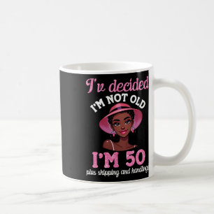 ブラックガール私は古くない50歳プラス出荷 コーヒーマグカップ