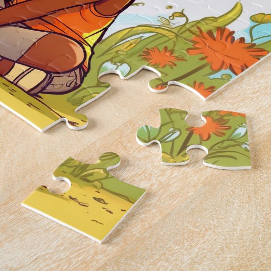 ブラックガール遊ズと猫の名前パズル ジグソーパズル (側面)