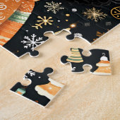 ブラックガール魔法クリスマスパズル 子供へ ジグソーパズル (側面)