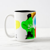 ブラックガール魔法コーヒーマグ ツートーンマグカップ (左)