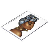 ブラックガール魔法メラニンクイーンアフリカンアメリカン ノートブック (左側)