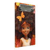 ブラックガール魔法メラニン姫茶色の肌の女性 ミニクリップボード (アングル)