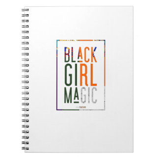 ブラックガール魔法メラニンAfro Queen Hbcu Black His ノートブック