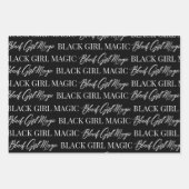 ブラックガール魔法ラッピング紙 ラッピングペーパーシート (正面)