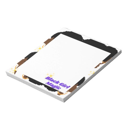 ブラックガール魔法付箋 ノートパッド (回転)
