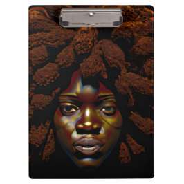 ブラックガール魔法誕生日シスタメラニンウーマン クリップボード