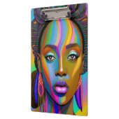 ブラックガール魔法誕生日シスタメラニンウーマン クリップボード (左)