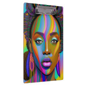 ブラックガール魔法誕生日シスタメラニンウーマン クリップボード (右)