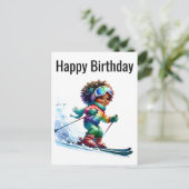 ブラックガール魔法誕生日シスタメラニンウーマン シーズンポストカード (スタンド正面)