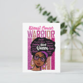 ブラックガール魔法誕生日シスタメラニンウーマン シーズンポストカード (スタンド正面)