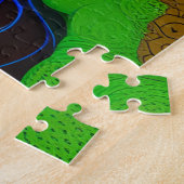 ブラックガール魔法誕生日シスタメラニンウーマン ジグソーパズル (側面)