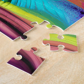 ブラックガール魔法誕生日シスタメラニンウーマン ジグソーパズル (側面)