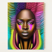 ブラックガール魔法誕生日シスタメラニンウーマン プランナー手帳 (裏面)