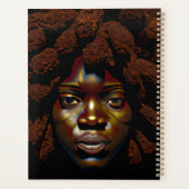 ブラックガール魔法誕生日シスタメラニンウーマン プランナー手帳 (裏面)