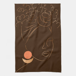 ブラックガール魔法 キッチンタオル