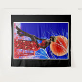 ブラックガール魔法 タペストリー (正面(横))