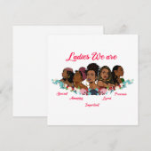 ブラックガール魔法，メラニンのポップピン，シエスタ，ブラウンスキー シーズンカード (正面/裏面)