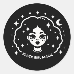 ブラックガール魔法 ラウンドシール