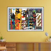 ブラックガール魔法: Afrocentric Elegance on Canvas キャンバスプリント (インサイチュ (リビング))