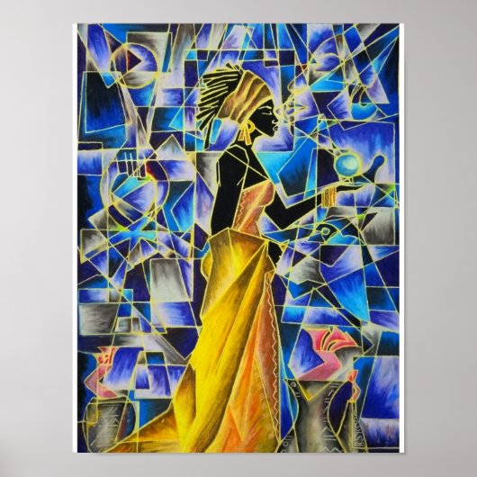 ブラックガール魔法- BluBerry Isis Poster ポスター (正面)