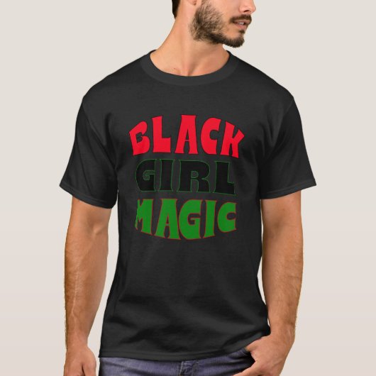 ブラックガール魔法 Tシャツ (正面)