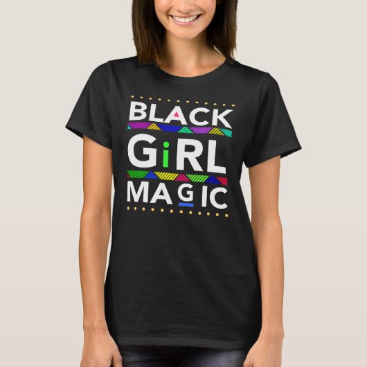 ブラックガール魔法 Tシャツ (正面)