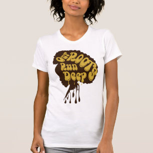 ブラックガール魔法Tシャツルーツ走深い Tシャツ