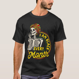 ブラックガールCkの歴史月アフリカ私は黒い今まで Tシャツ