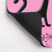 ブラックキッチンカートゥーンマウスパッド マウスパッド (コーナー)