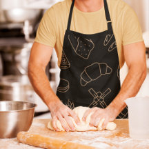 ブラックキッチンベーキング&料理パンおもしろいベイカー